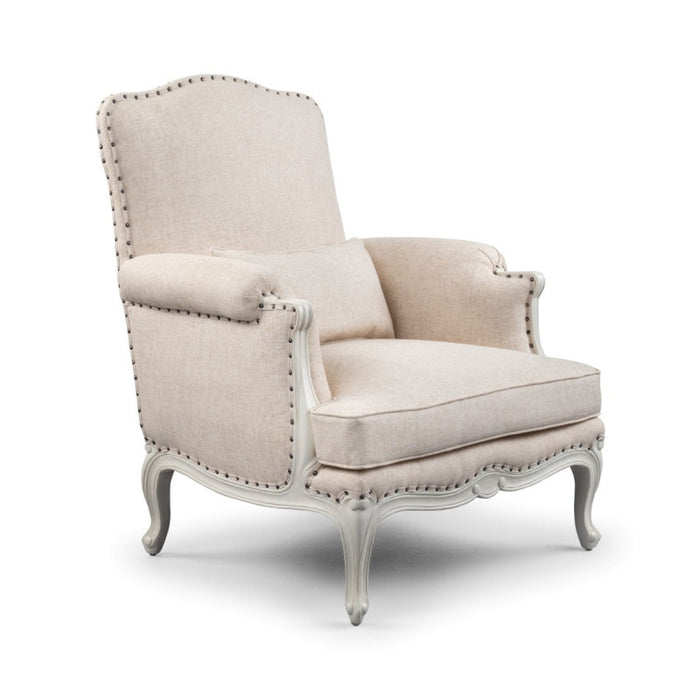 Louis French Upholstered Sofa Chair