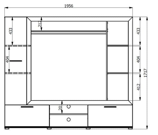 Oak Entertainment Unit