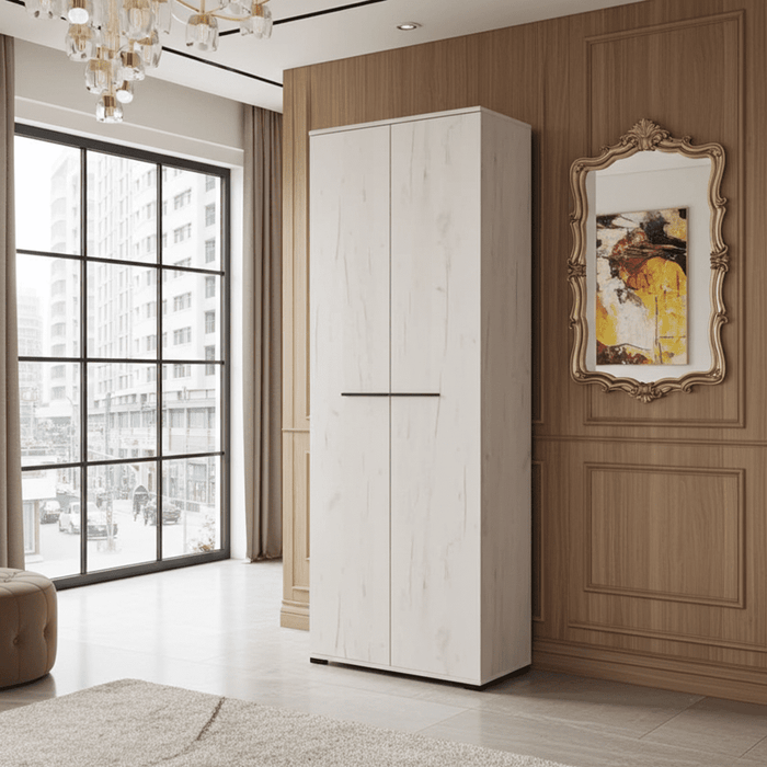 Lucerne Oak Narrow Wardrobe