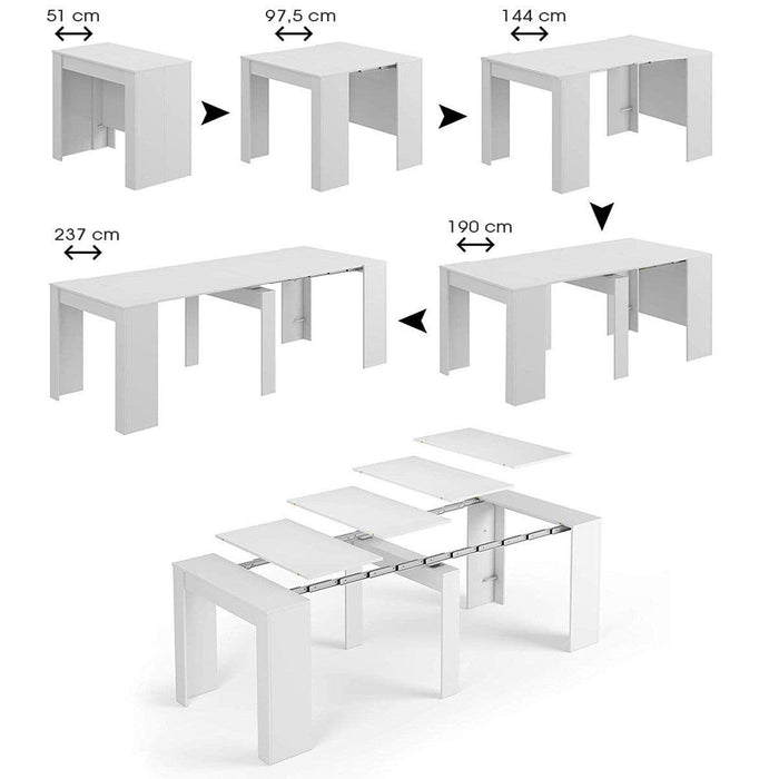 Concrete Grey Effect Large Extending Dining Table