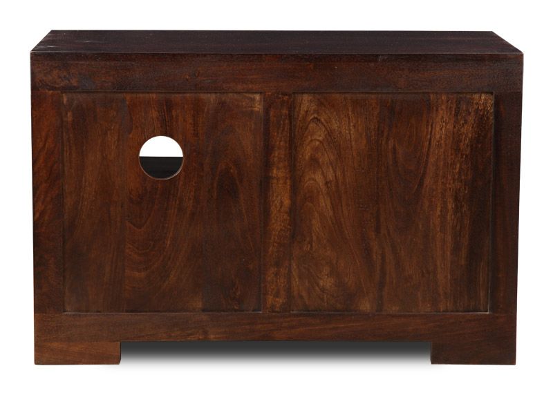 Mango Wood Walnut 85cm TV Unit - In Stock