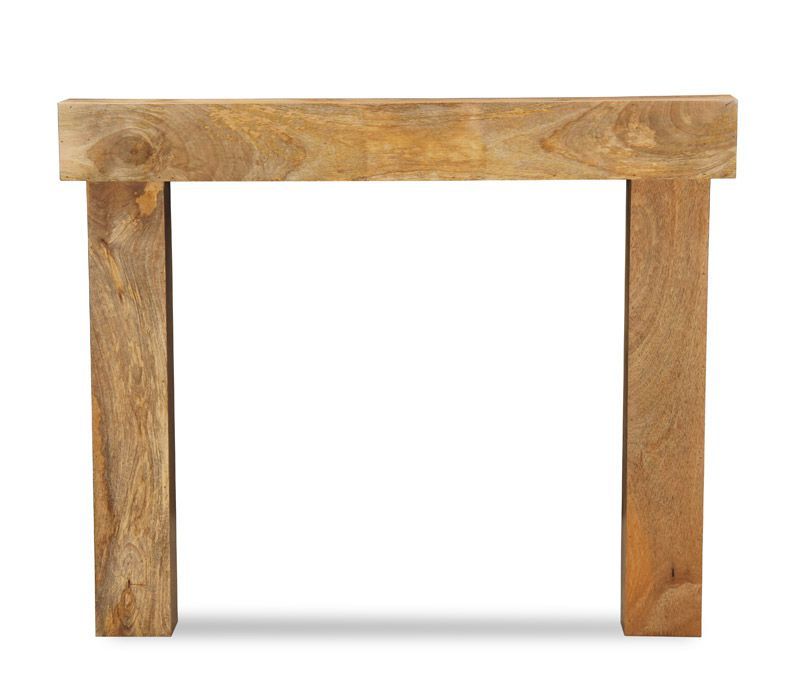 Light Mango Wood 131cm Fire Surround - In Stock