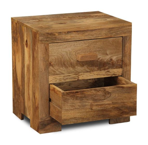Acre & Artisan Light Mango 2 Drawer Small Chest (52cm)