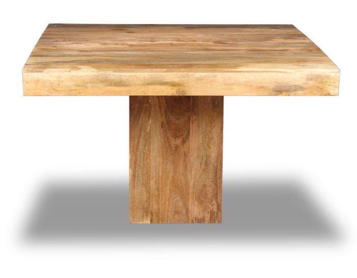 Acre & Artisan Light Mango Wood 120Cm Cube Dining Table