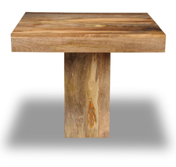 Acre & Artisan Light Mango Wood 90Cm Cube Dining Table