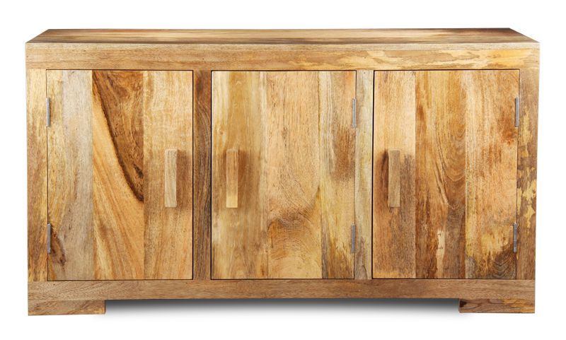 Light Mango Wood 134cm Sideboard - In Stock