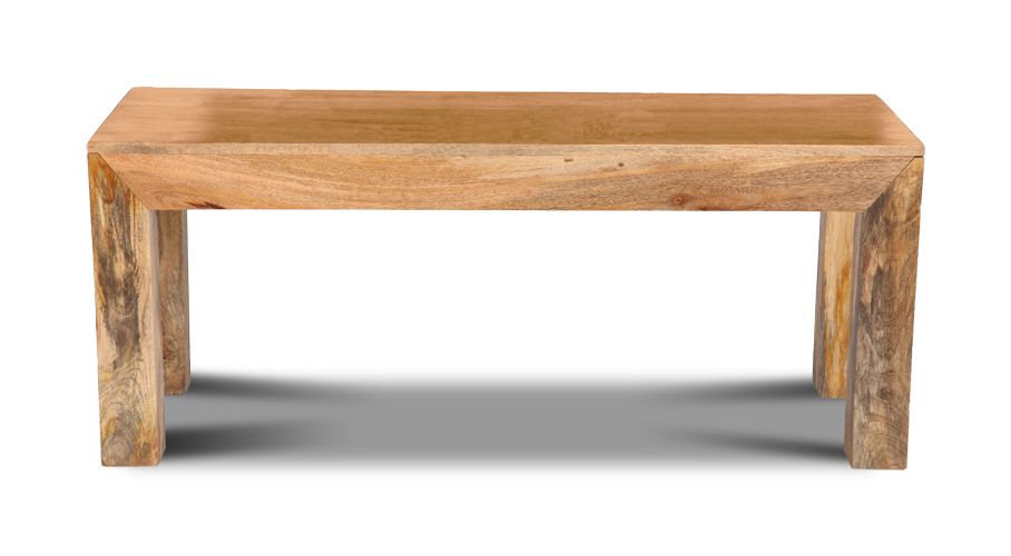 Light Mango Wood 130cm Bench - In Stock