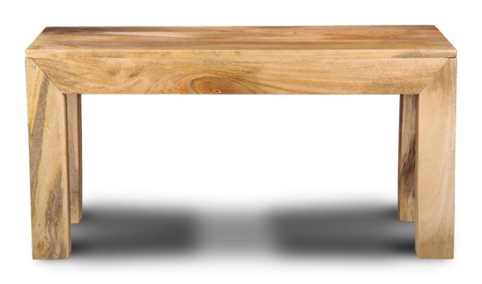 Acre & Artisan Light Mango Wood Small Bench (90cm)