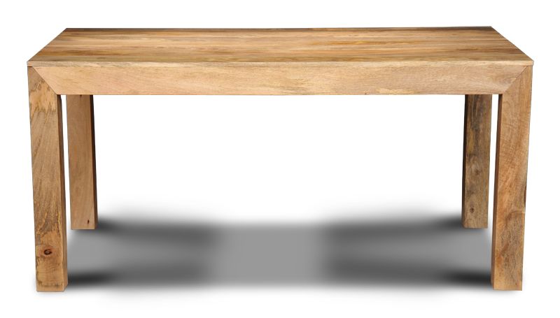 Light Mango Wood 160cm Dining Table - In Stock