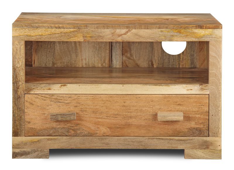Light Mango Wood 85cm TV Unit - Due 15th November