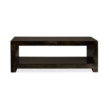 Mango Wood Walnut 110cm Open Coffee Table