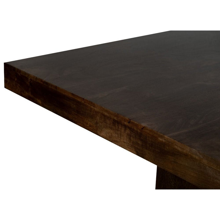 Mango Wood Walnut 120cm Cube Dining Table - Due 16th September