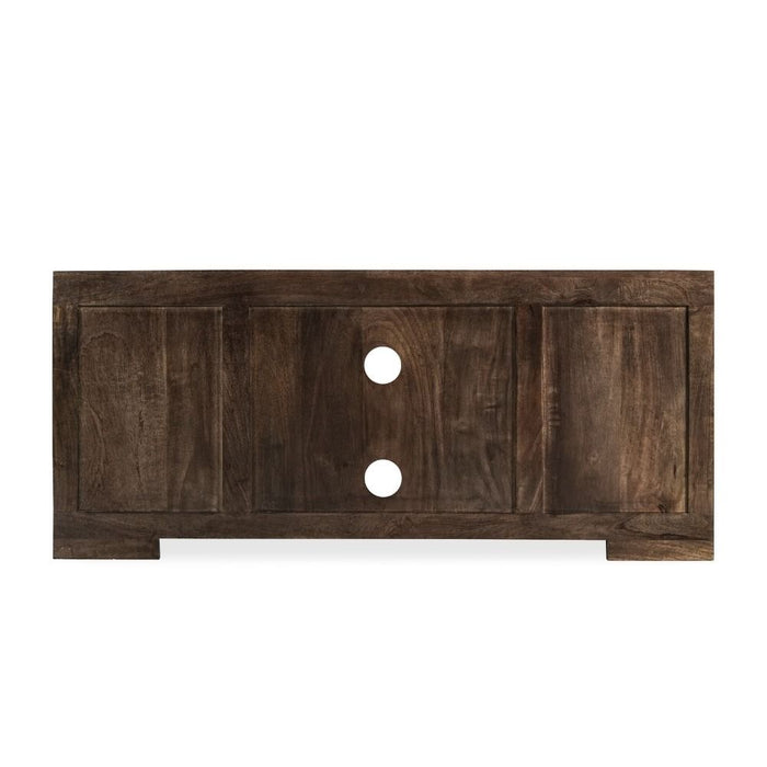 Mango Wood Walnut 125cm Media Unit - In Stock