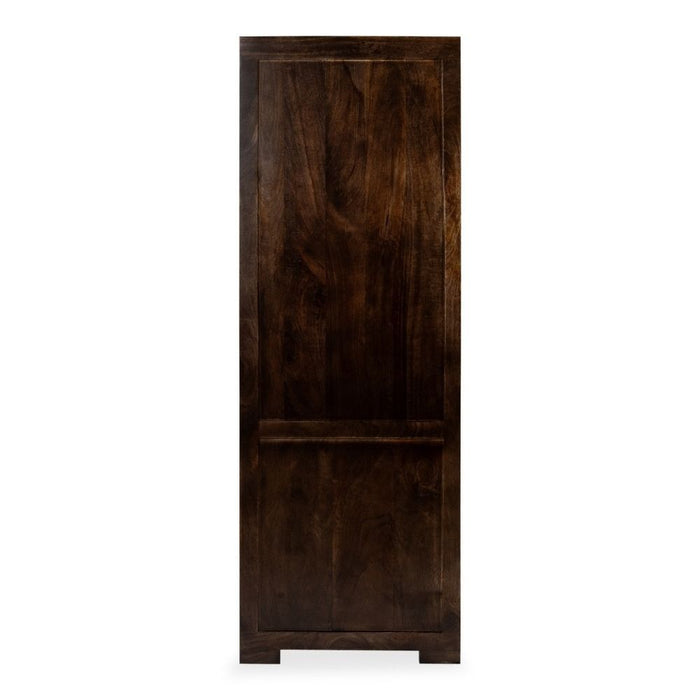 Mango Wood Walnut 59cm Display Cabinet - In Stock