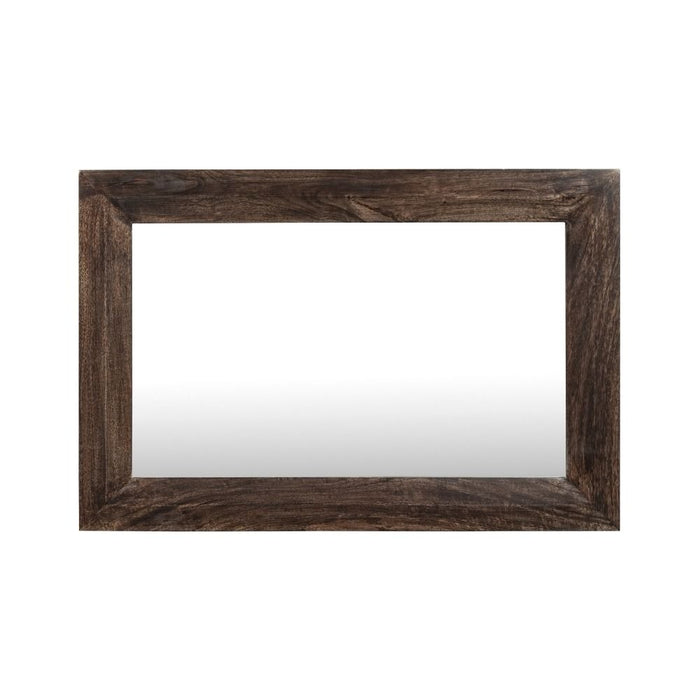 Mango Wood Walnut 60cm Medium Mirror - In Stock
