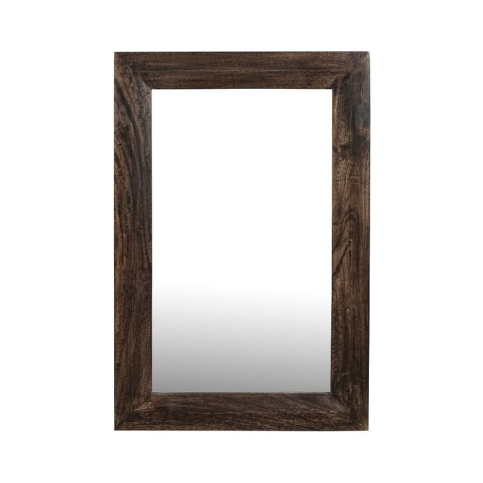 Mango Wood Walnut 60cm Medium Mirror - In Stock