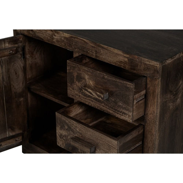 Mango Wood Walnut 80cm Sideboard - Due 16th September