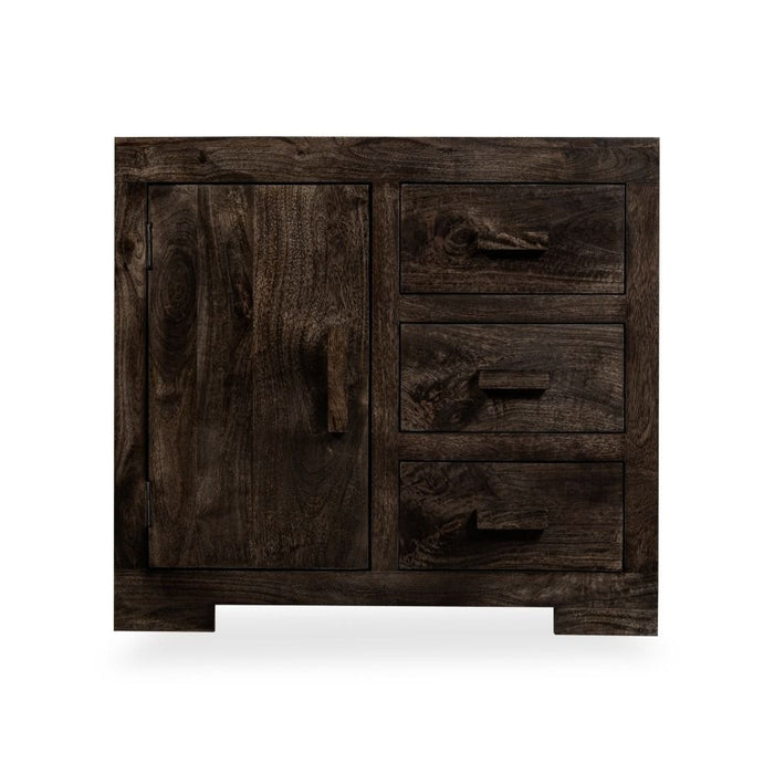 Mango Wood Walnut 80cm Sideboard - Due 16th September