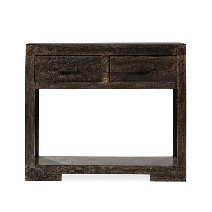 Mango Wood Walnut 90cm Console Table - In Stock