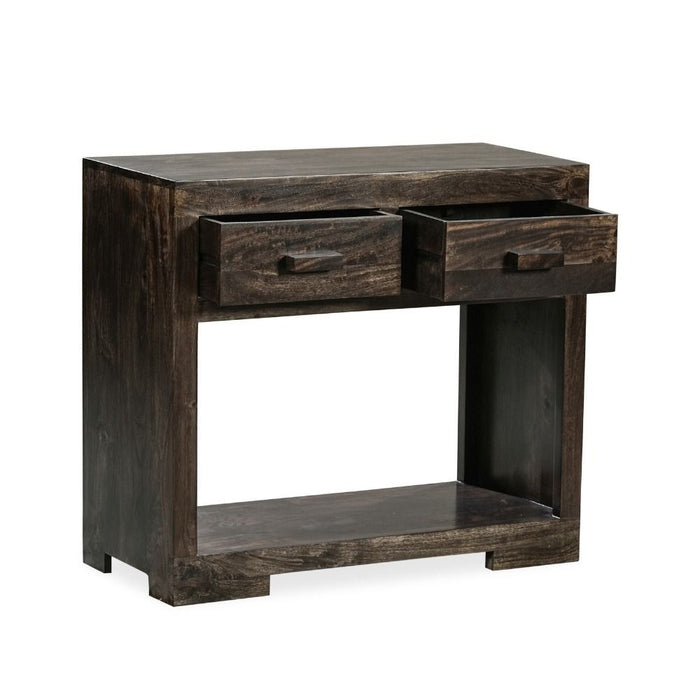Mango Wood Walnut 90cm Console Table - In Stock