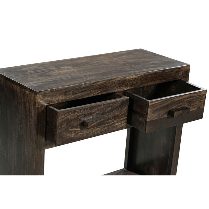 Mango Wood Walnut 90cm Console Table - In Stock