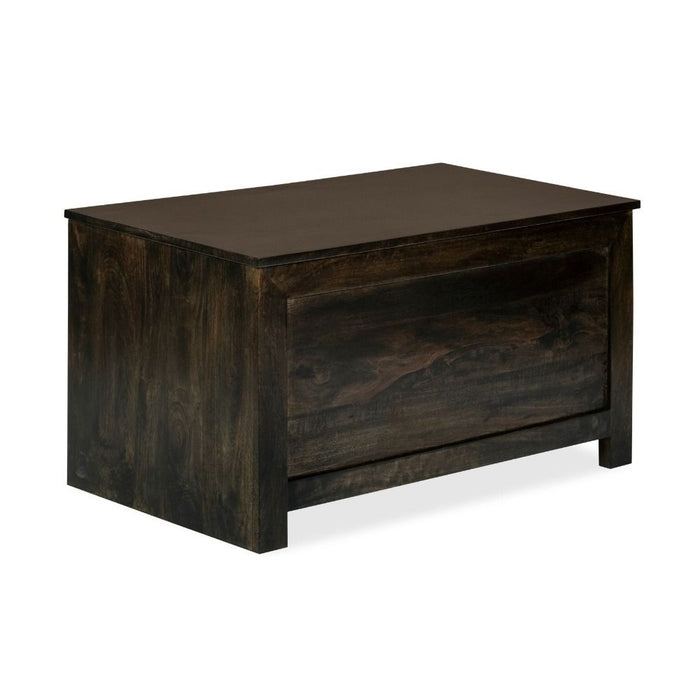 Mango Wood Walnut 92cm Blanket Box - In Stock