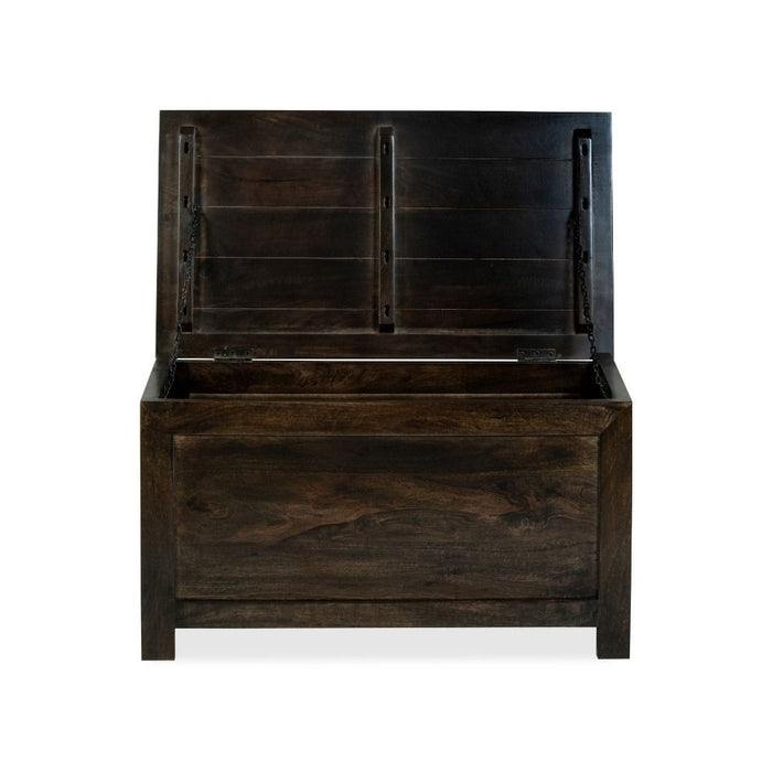 Mango Wood Walnut 92cm Blanket Box - In Stock