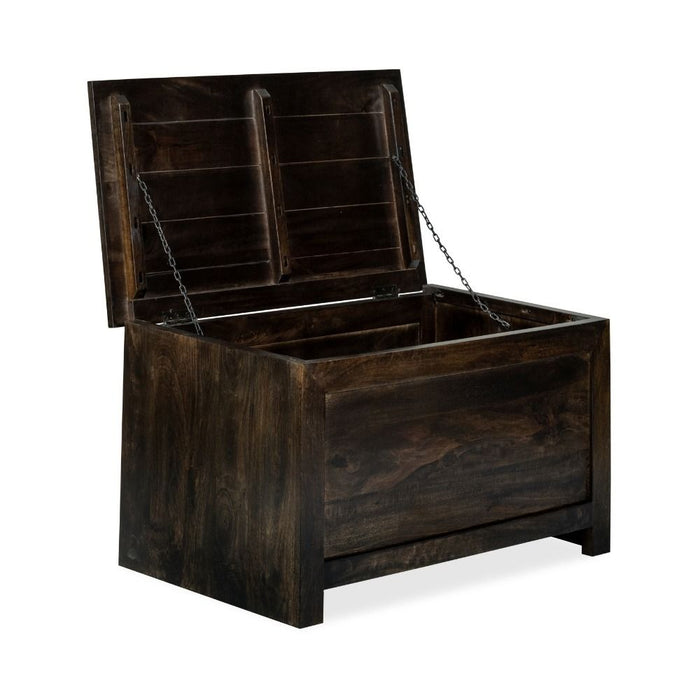 Mango Wood Walnut 92cm Blanket Box - In Stock