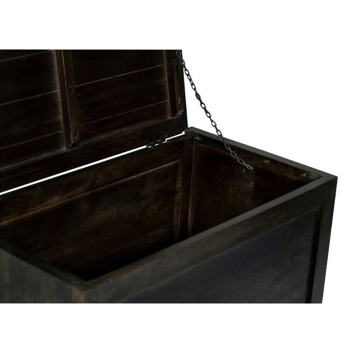 Mango Wood Walnut 92cm Blanket Box - In Stock