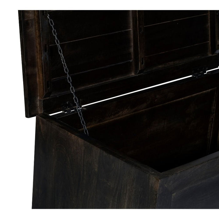 Mango Wood Walnut 92cm Blanket Box - In Stock
