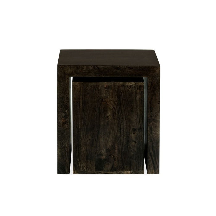 Mango Wood Walnut Cube Nest - In Stock