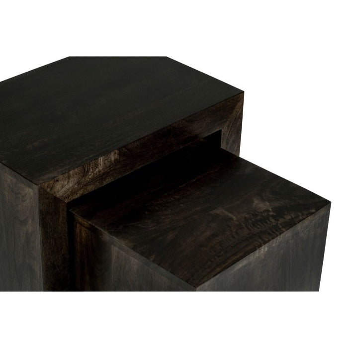 Mango Wood Walnut Cube Nest - In Stock