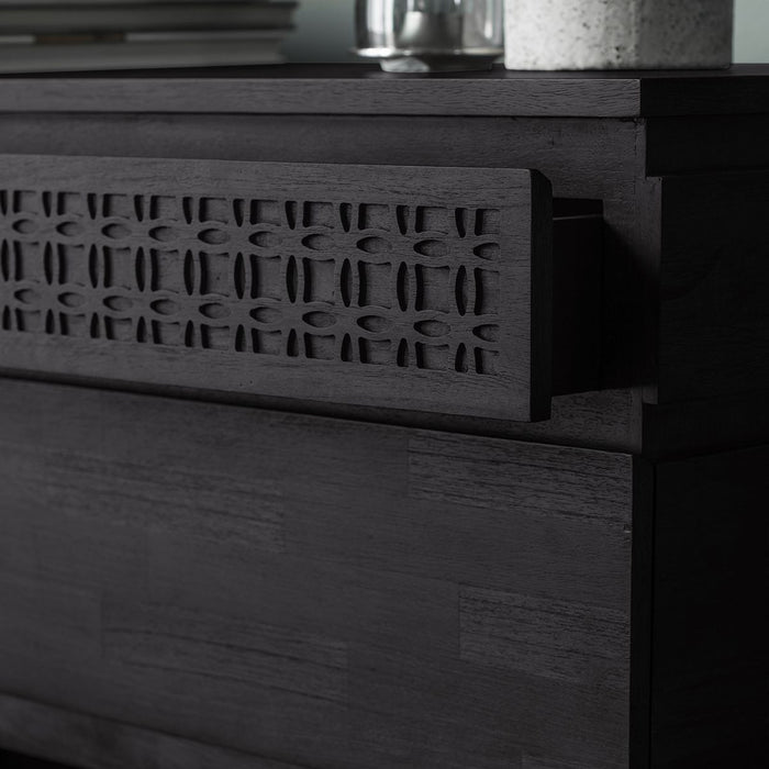 Manhattan Contemporary 4 Drawer Charcoal Chest