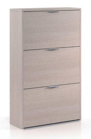 Amos Mann Light Oak Shoe Cabinet 18 pairs