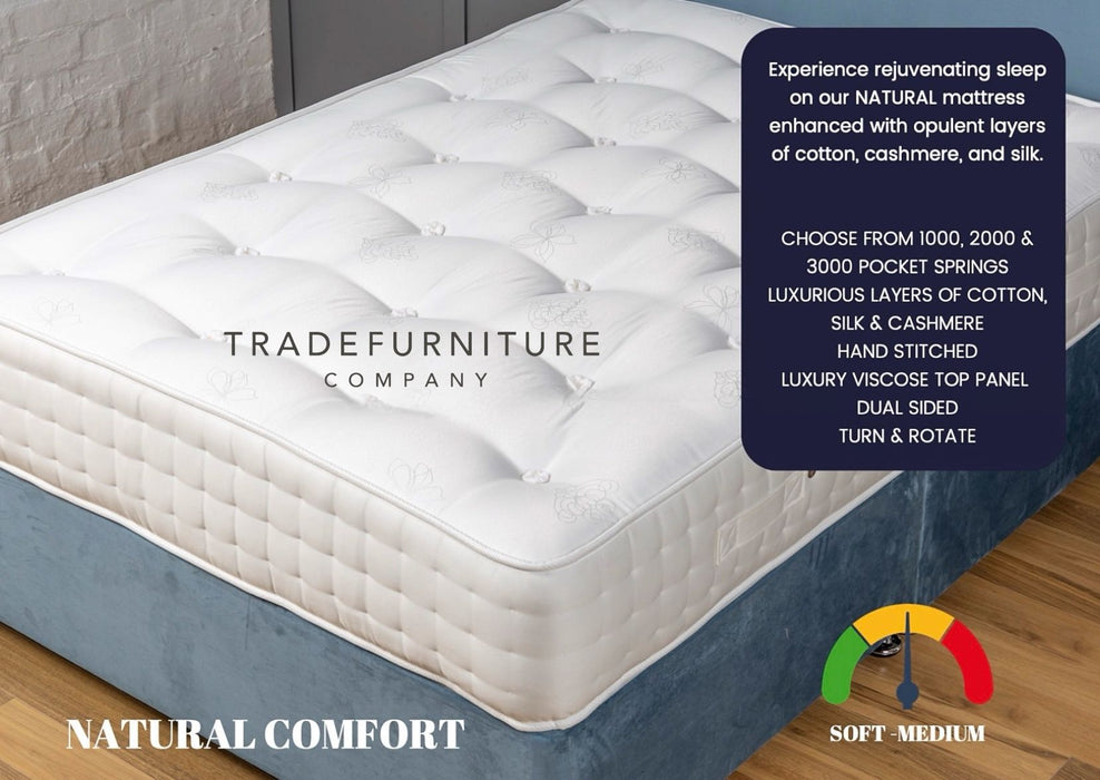 Natural Comfort Mattress 4 Sizes