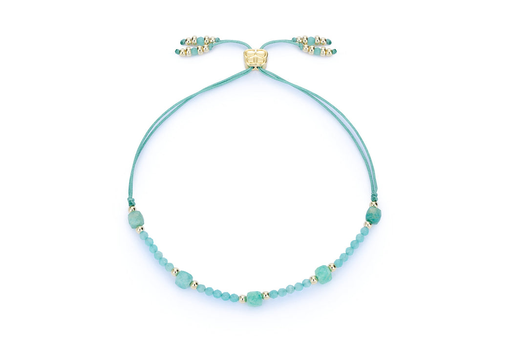 Meadow Gold & Amazonite Bead Bracelet