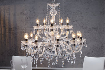 Chandelier Diamonds 80cm 15-Arms Acryl Transparent