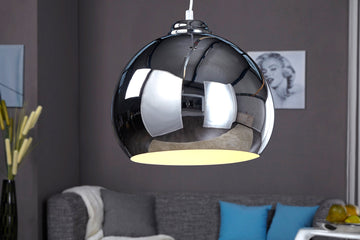 Hanging Lamp Chromagon 30cm Metal Silver