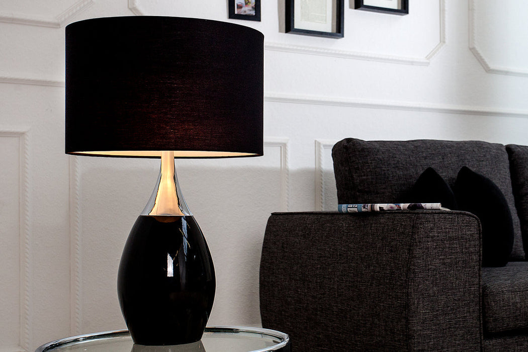 Table Lamp Carla 60cm Metal Black