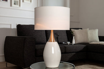 Table Lamp Carla 60cm Metal White