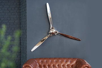 Decorative Propeller Screw III 60cm Metal Silver