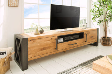 TV Stand Viking 200cm Wild Oak Wood Natural