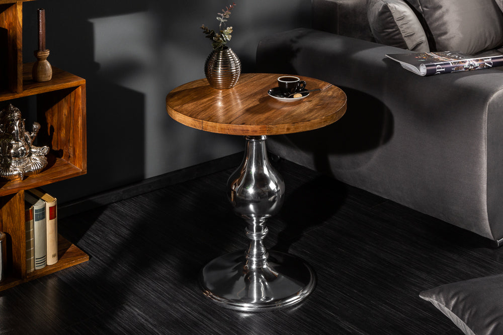 Round Side Table Extravagancia 60cm Mango Wood Natural