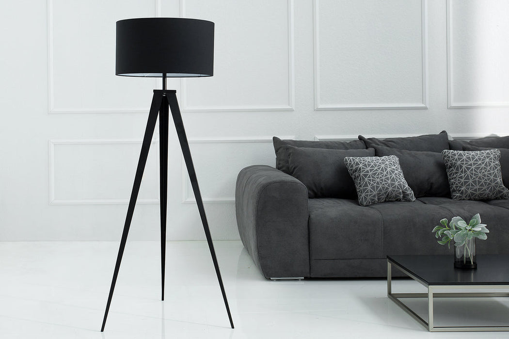Floor Lamp Tripod 142cm Black