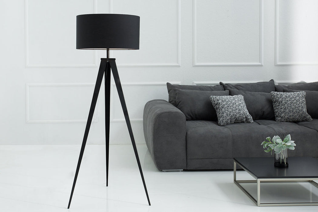 Floor Lamp Tripod 142cm Black