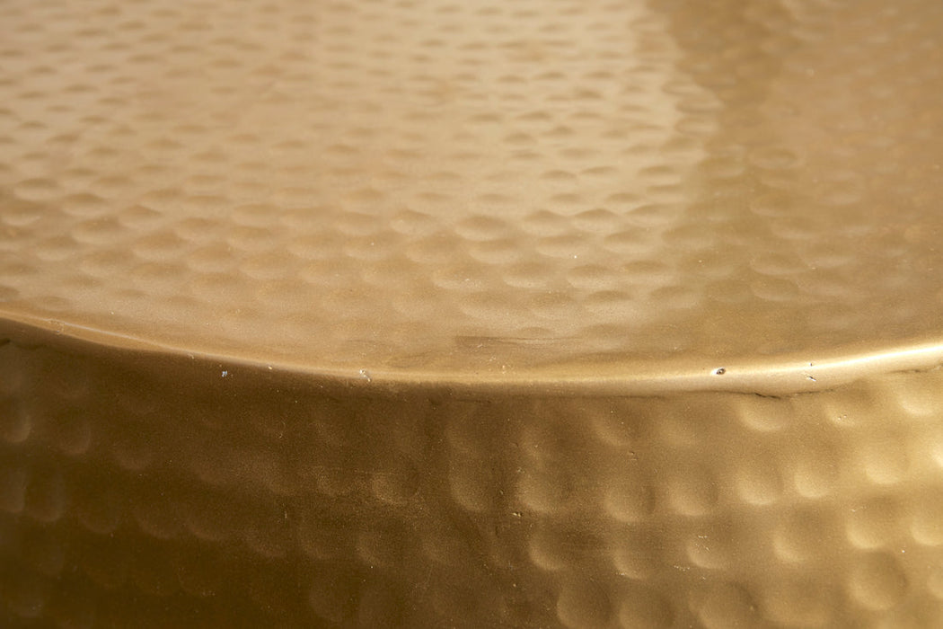 Round Coffee Table Orient 60cm Metal Gold