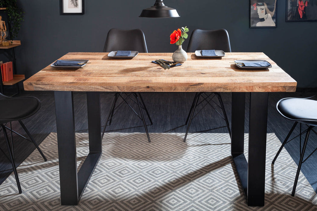 Dining Table Blacksmith 140cm Mango Wood Natural