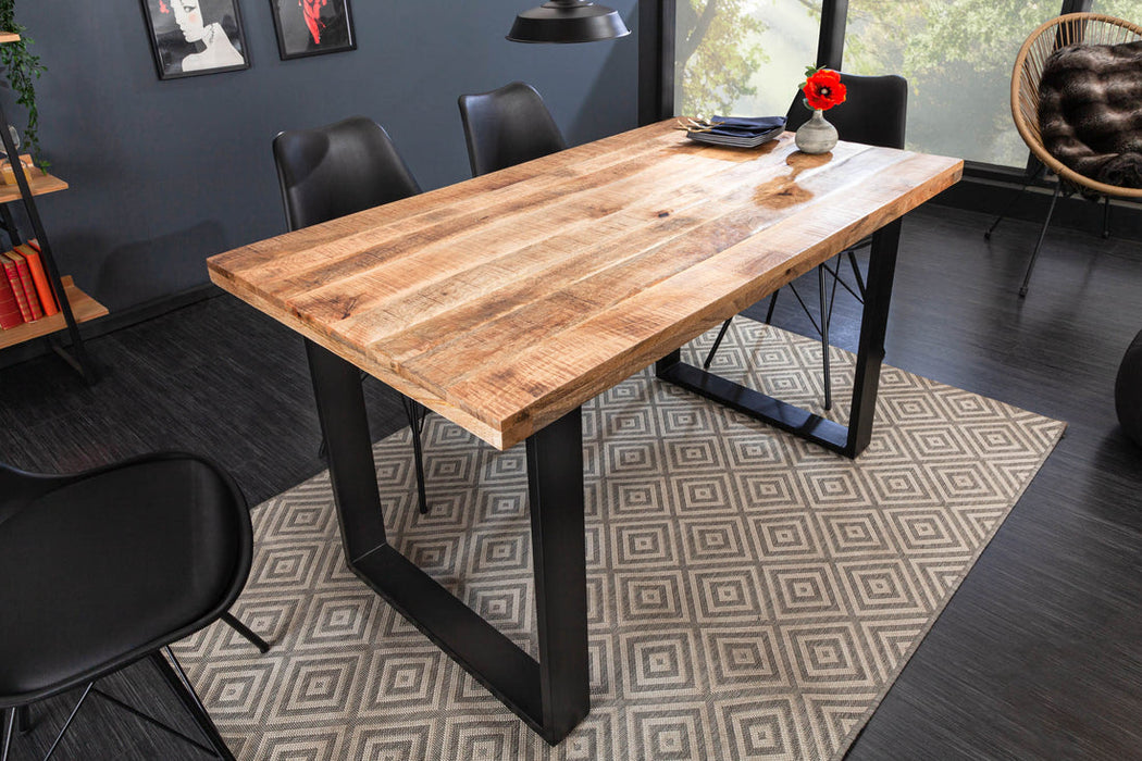 Dining Table Blacksmith 120cm Mango Wood Natural