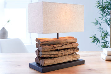 Table Lamp Perifere 40cm Driftwood Beige