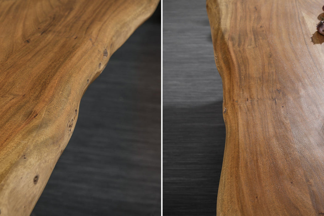 Dining Table Monolith 240cm Acacia Wood Honey X-Frame